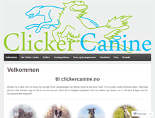 Tablet Screenshot of clickercanine.com